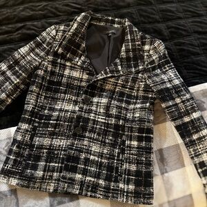 ANN TAYLOR Preppy Plaid Blazer 🍁💼☕️